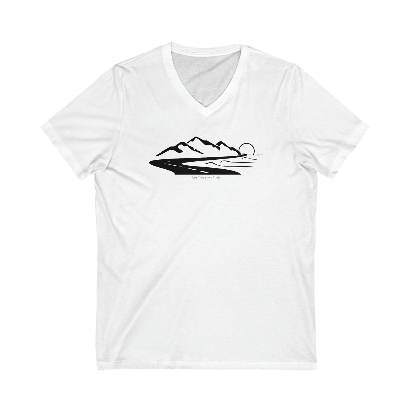 Take Trips Leave Tracks -  Short Sleeve V-Neck Tee