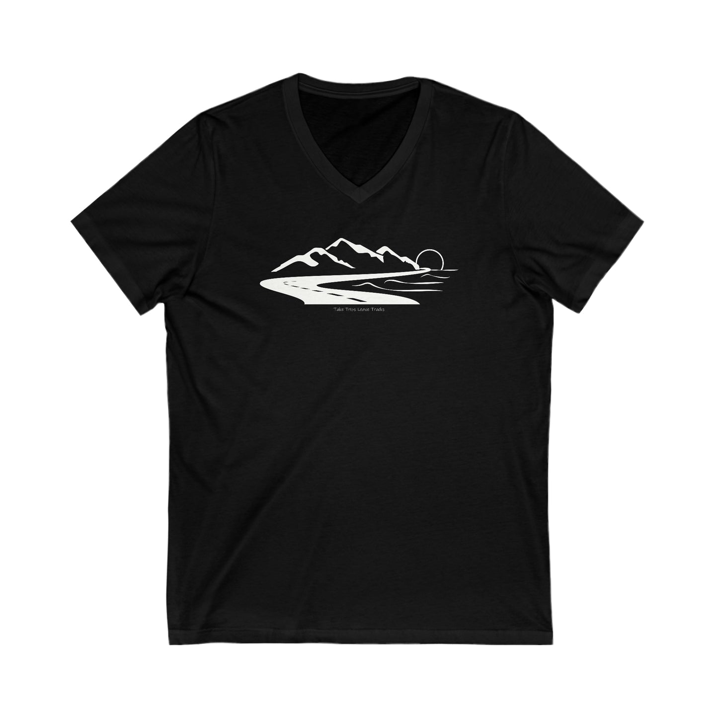 Take Trips Leave Tracks -  Short Sleeve V-Neck Tee